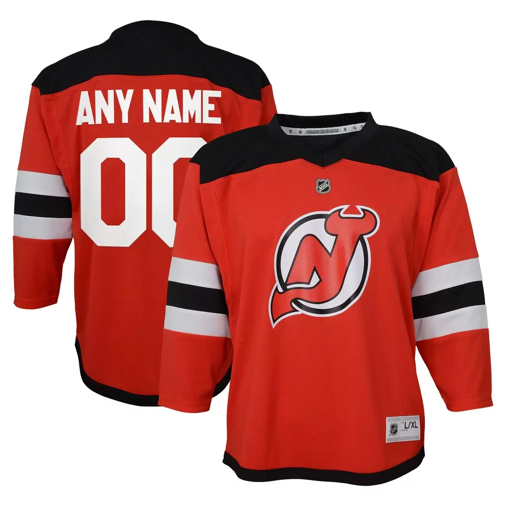 new jersey devils youth home premier custom jersey red