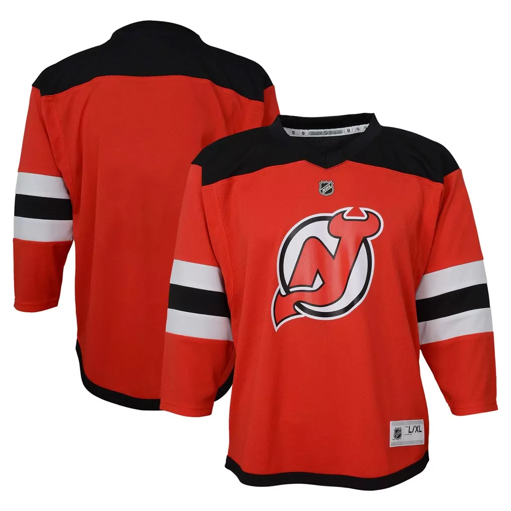 new jersey devils youth home premier custom jersey red