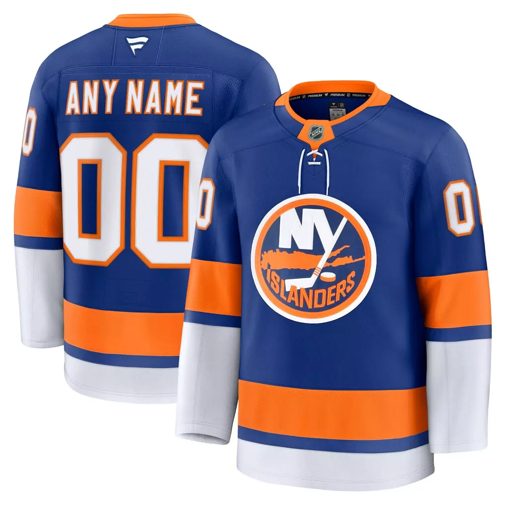 new york islanders fanatics home authentic pro custom jersey royal