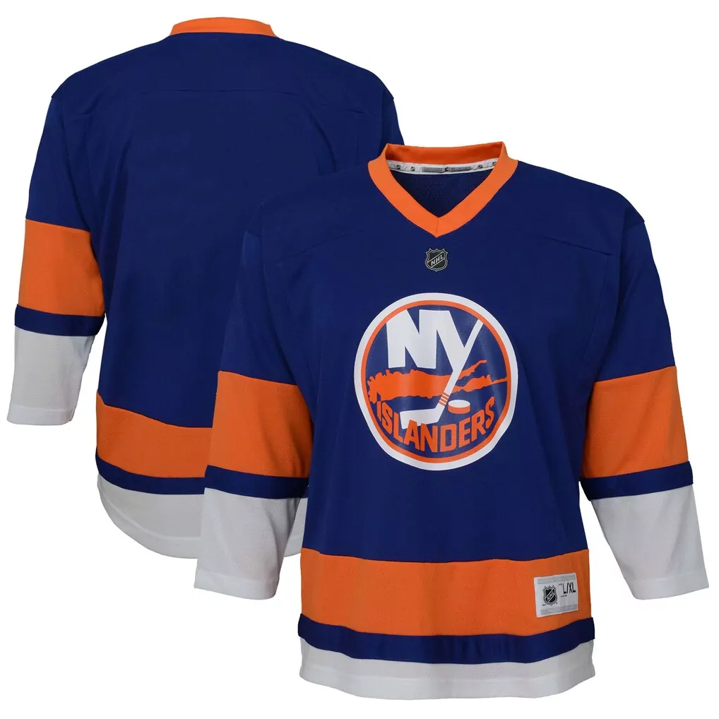 new york islanders fanatics youth home replica blank jersey blue
