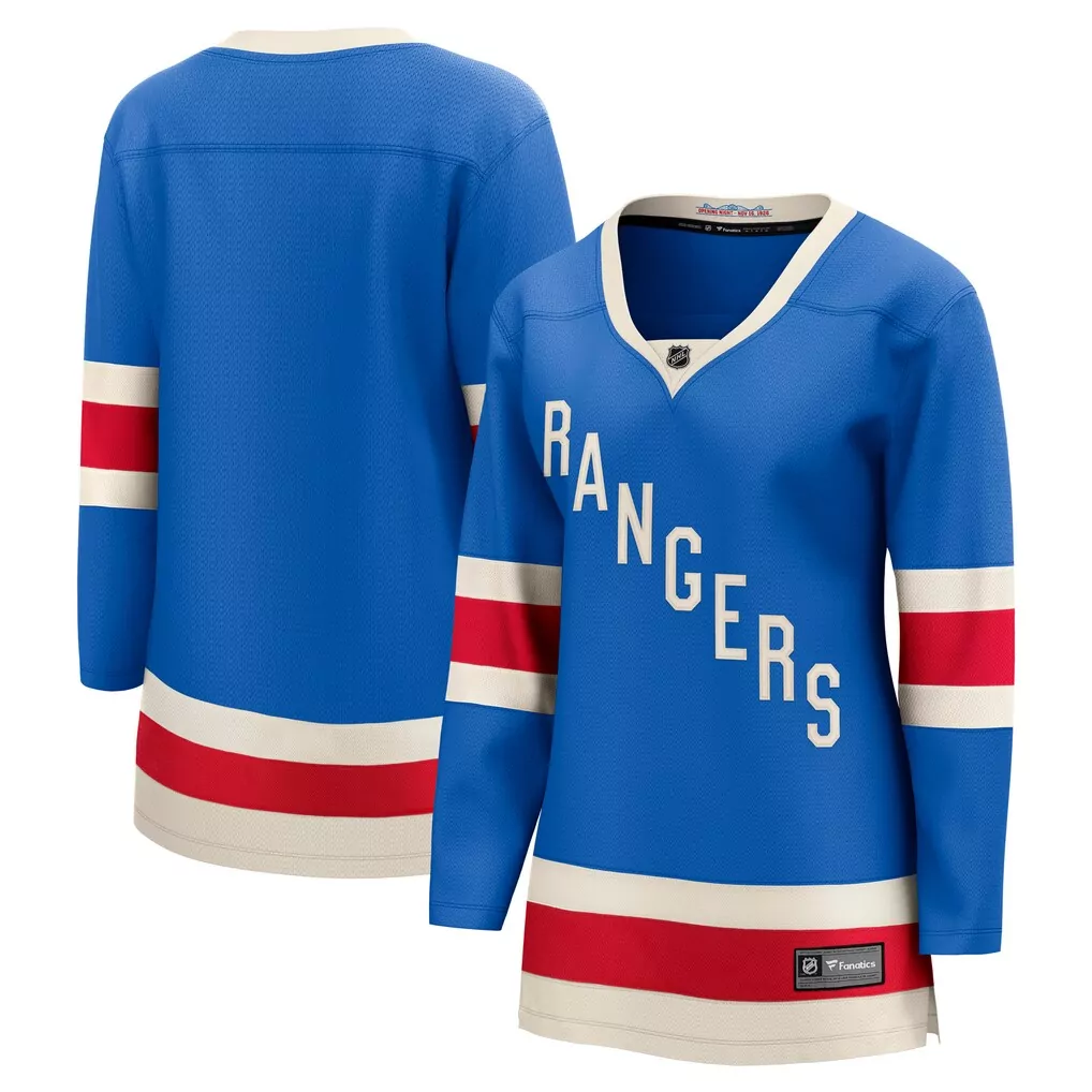 new york rangers fanatics women s centennial breakaway jersey blue