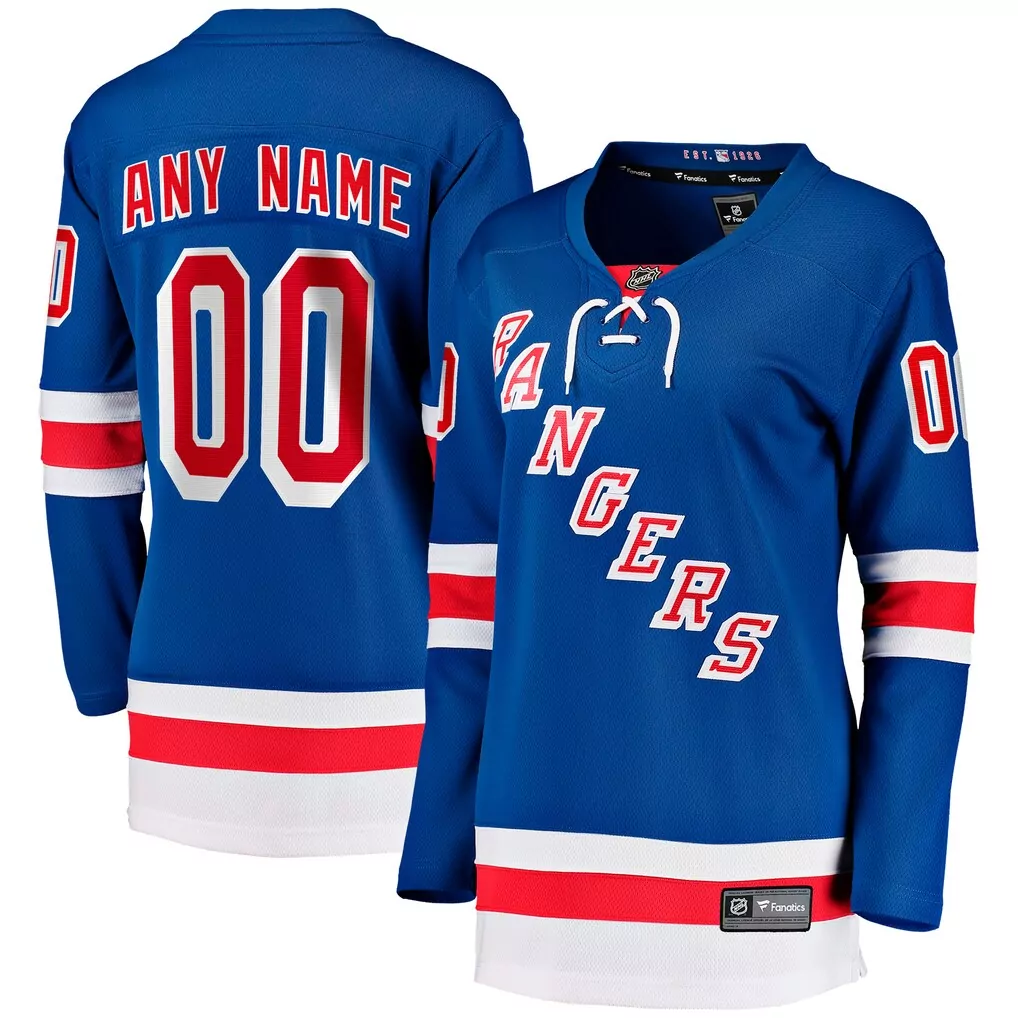 new york rangers fanatics women s centennial breakaway jersey blue