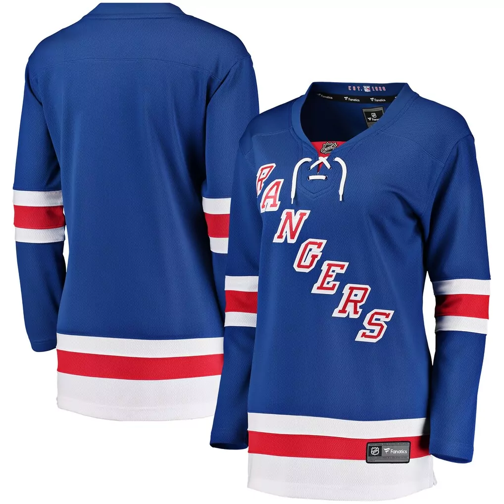 new york rangers fanatics women s centennial breakaway jersey blue