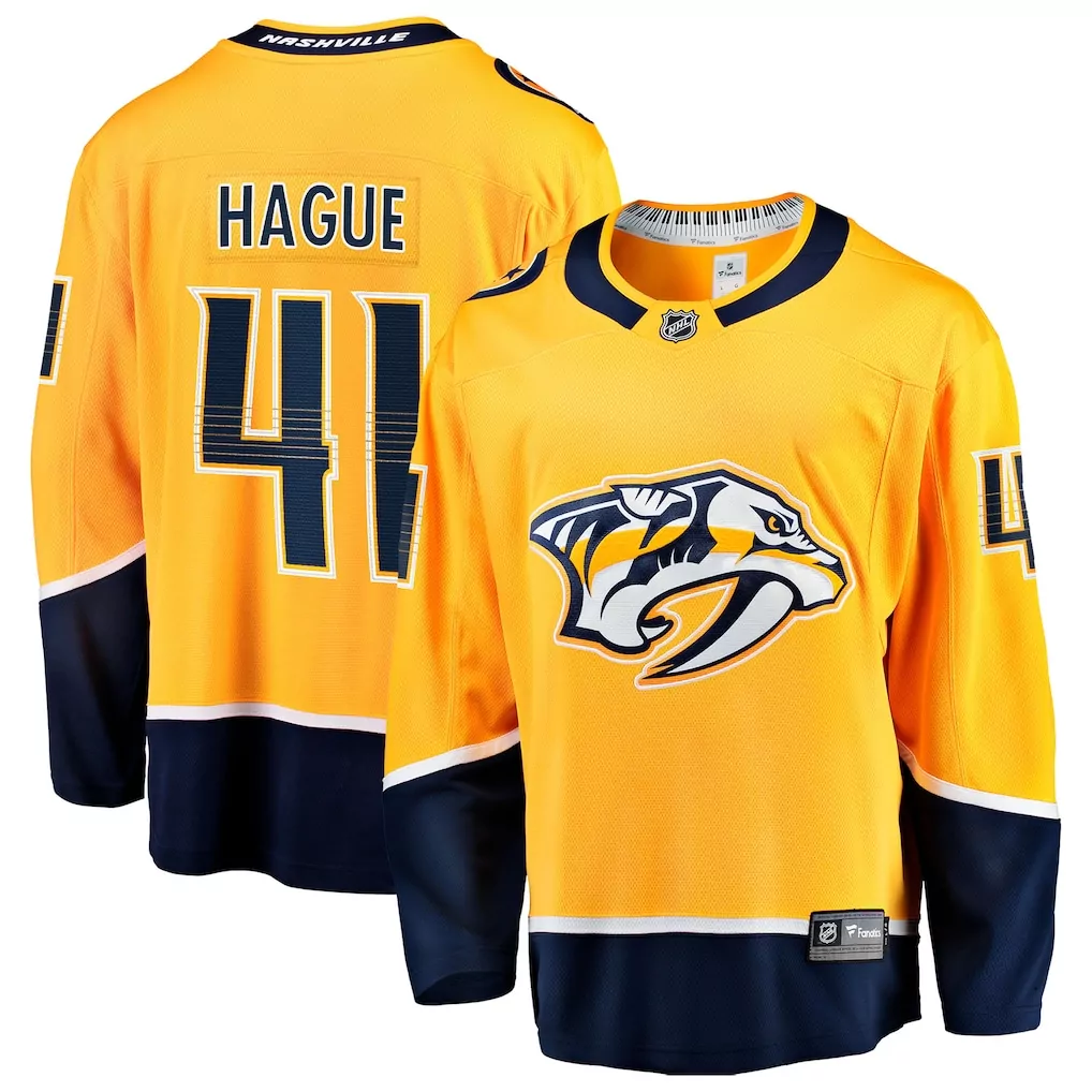 nashville predators youth home replica custom jersey gold