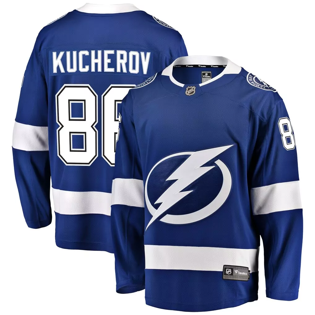 nikita kucherov tampa bay lightning fanatics alternate premium jersey black