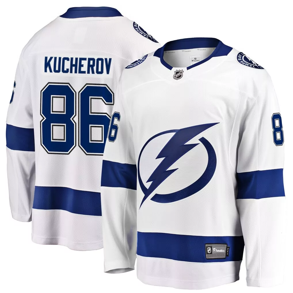 nikita kucherov tampa bay lightning fanatics alternate premium jersey black