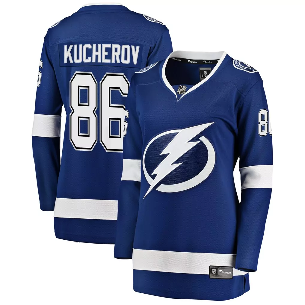 nikita kucherov tampa bay lightning fanatics home premium jersey blue