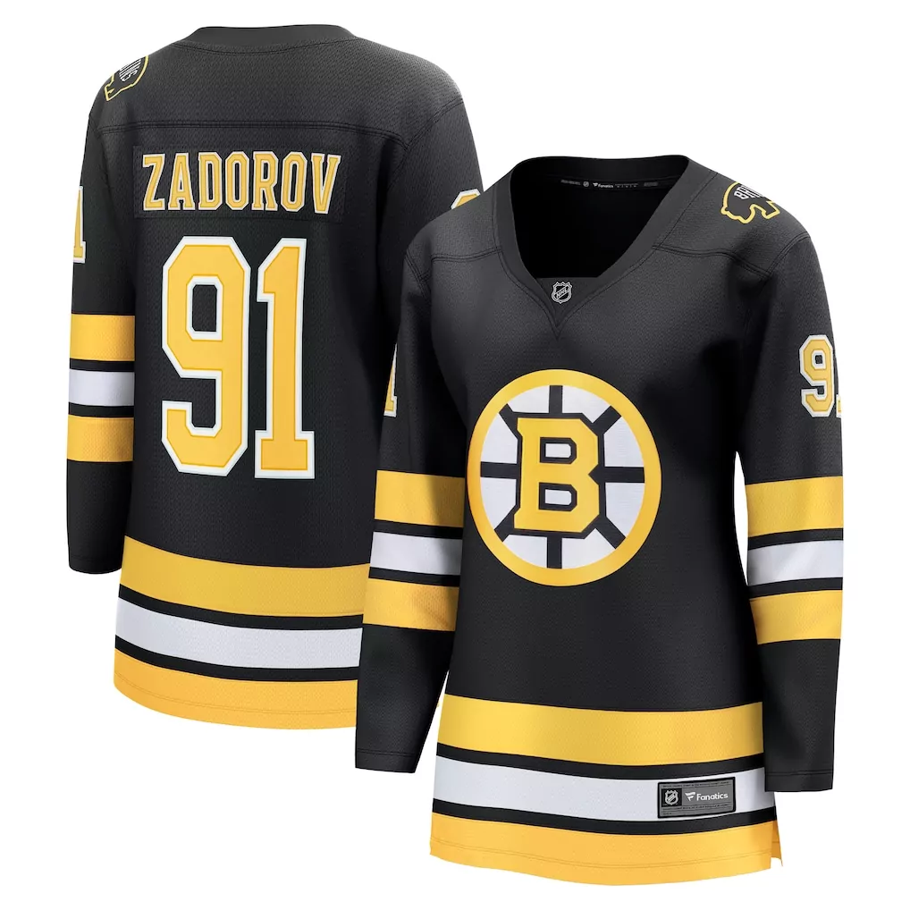 nikita zadorov boston bruins fanatics women s home breakaway player jersey black