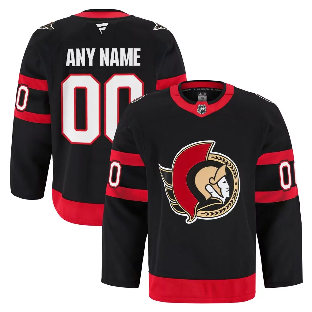 ottawa senators fanatics away premium custom jersey white