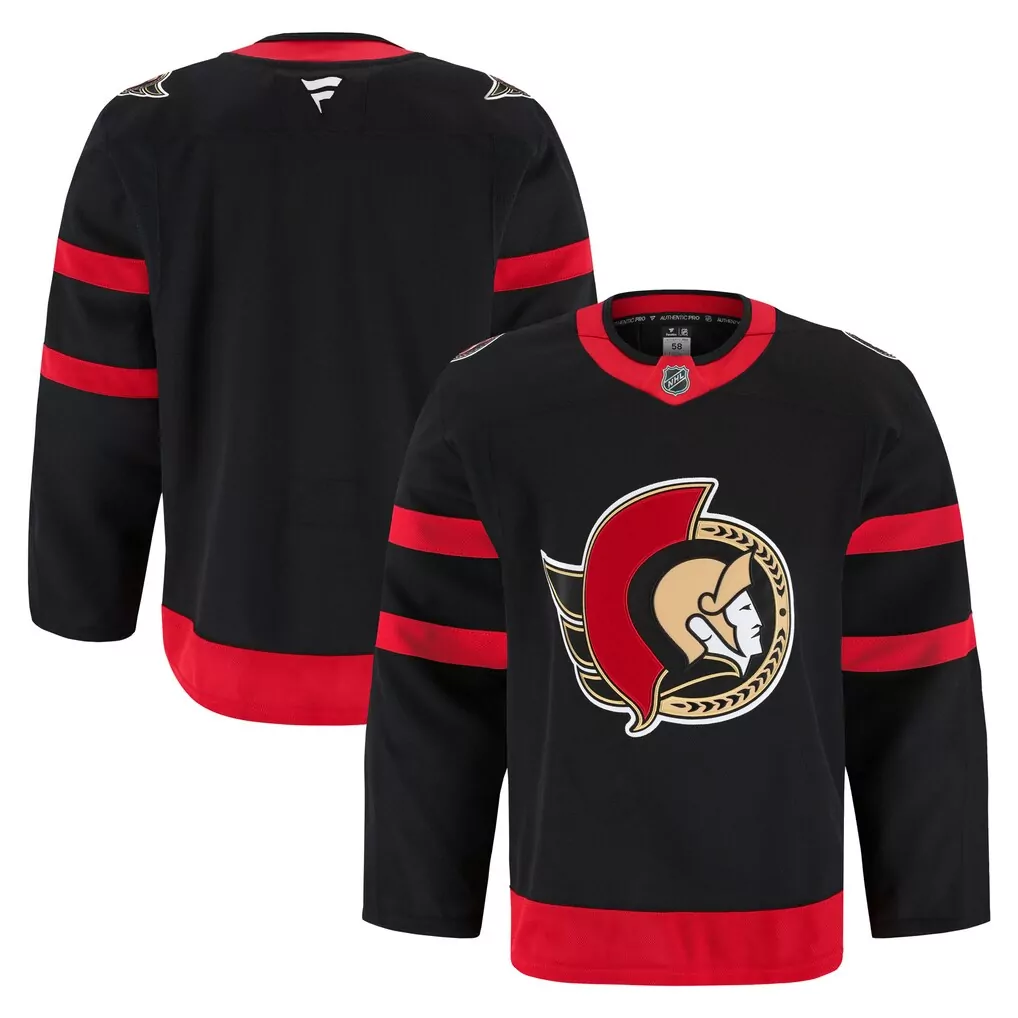 ottawa senators fanatics away premium custom jersey white
