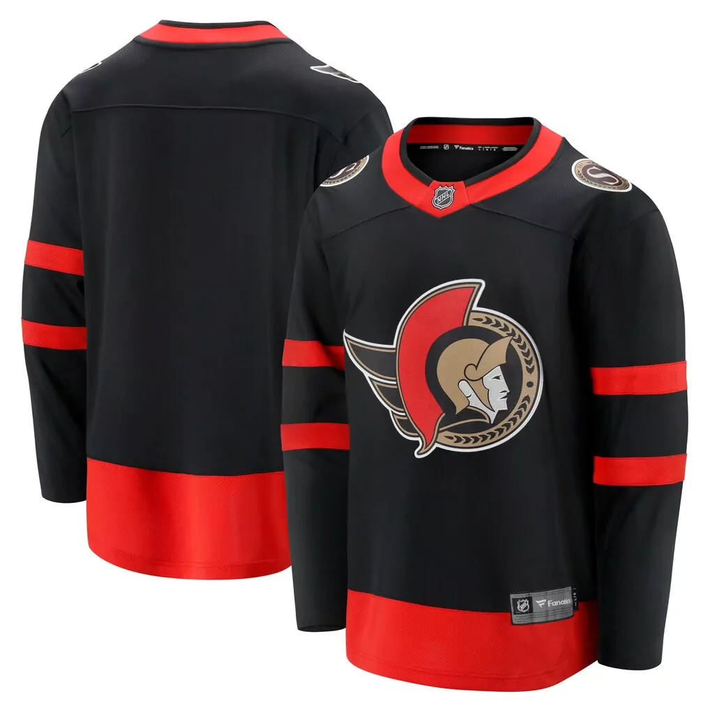 ottawa senators fanatics away premium custom jersey white