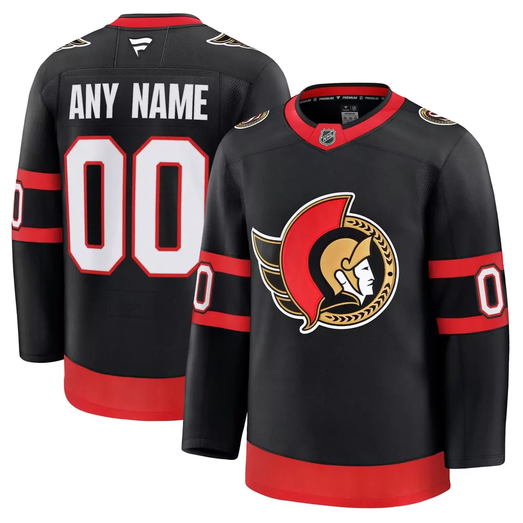 ottawa senators fanatics home custom breakaway jersey black
