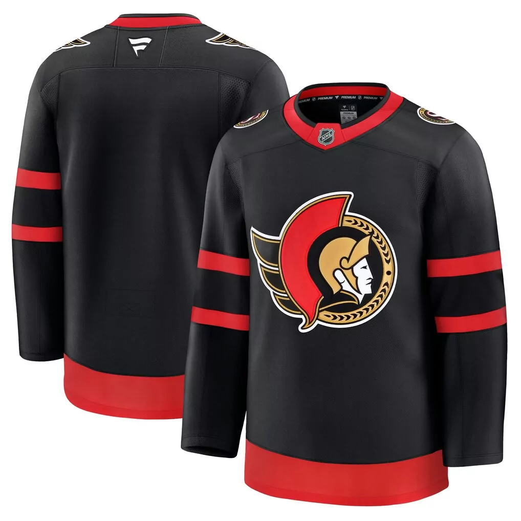 ottawa senators fanatics home custom breakaway jersey black