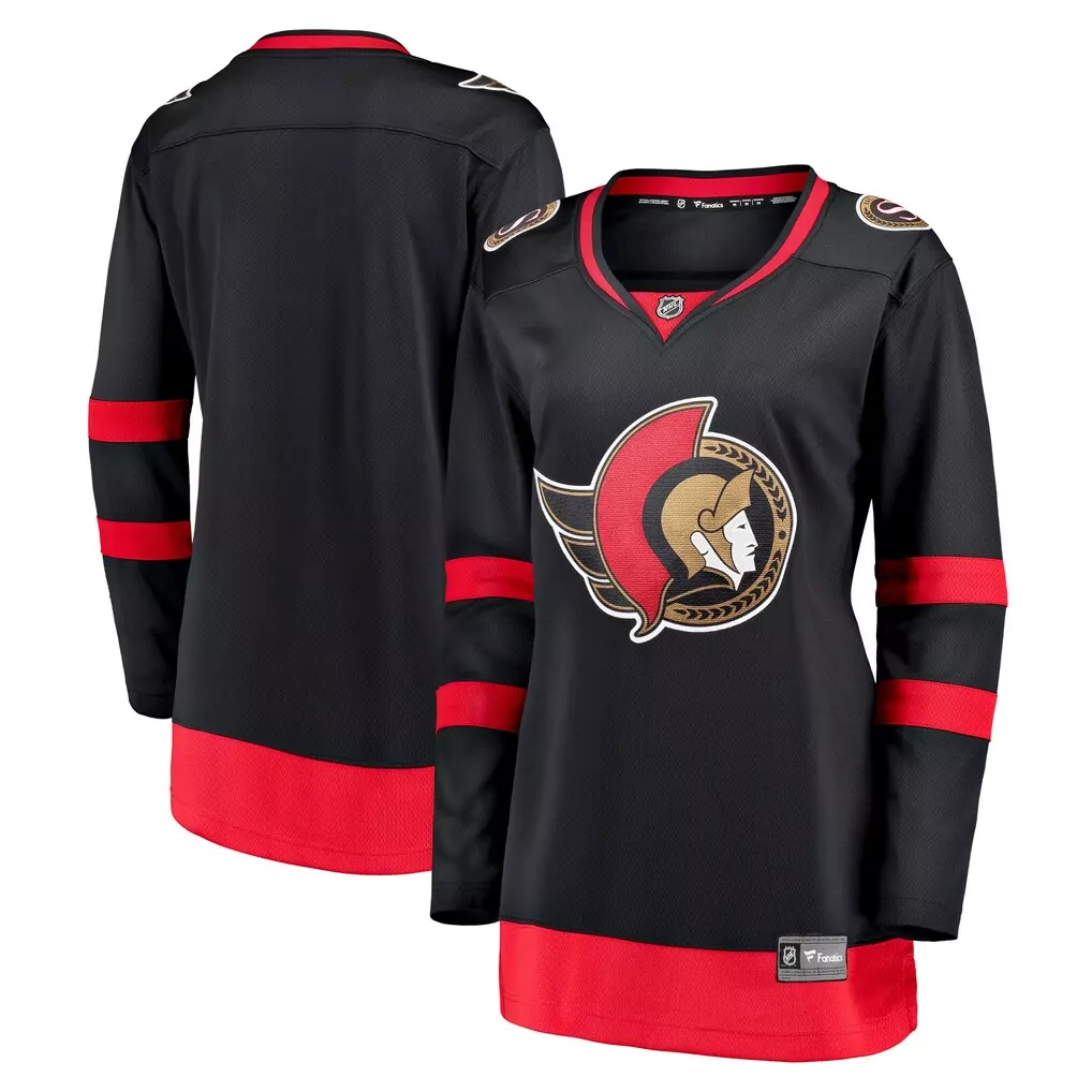 ottawa senators fanatics home custom breakaway jersey black