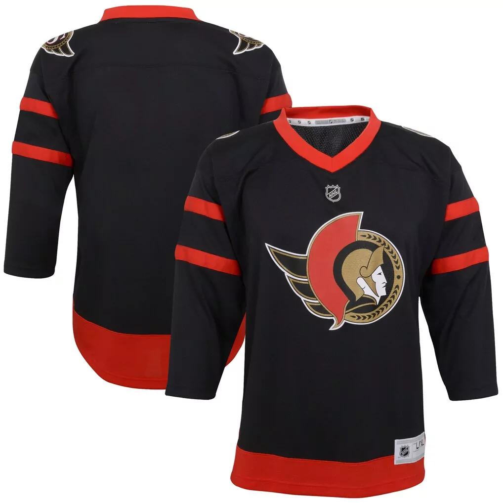 ottawa senators youth home premier jersey black