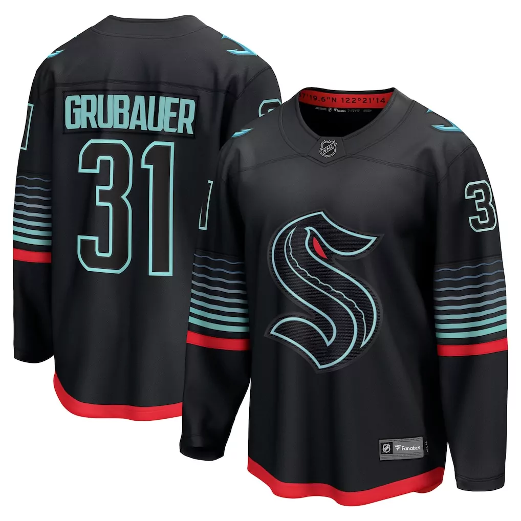 oliver bjorkstrand seattle kraken fanatics women s home breakaway player jersey deep sea blue