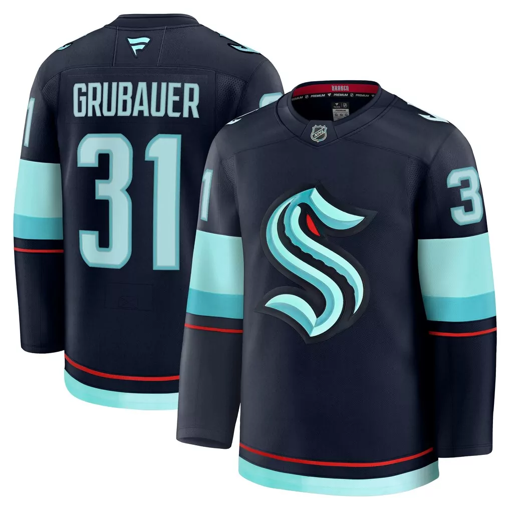 oliver bjorkstrand seattle kraken fanatics women s home breakaway player jersey deep sea blue