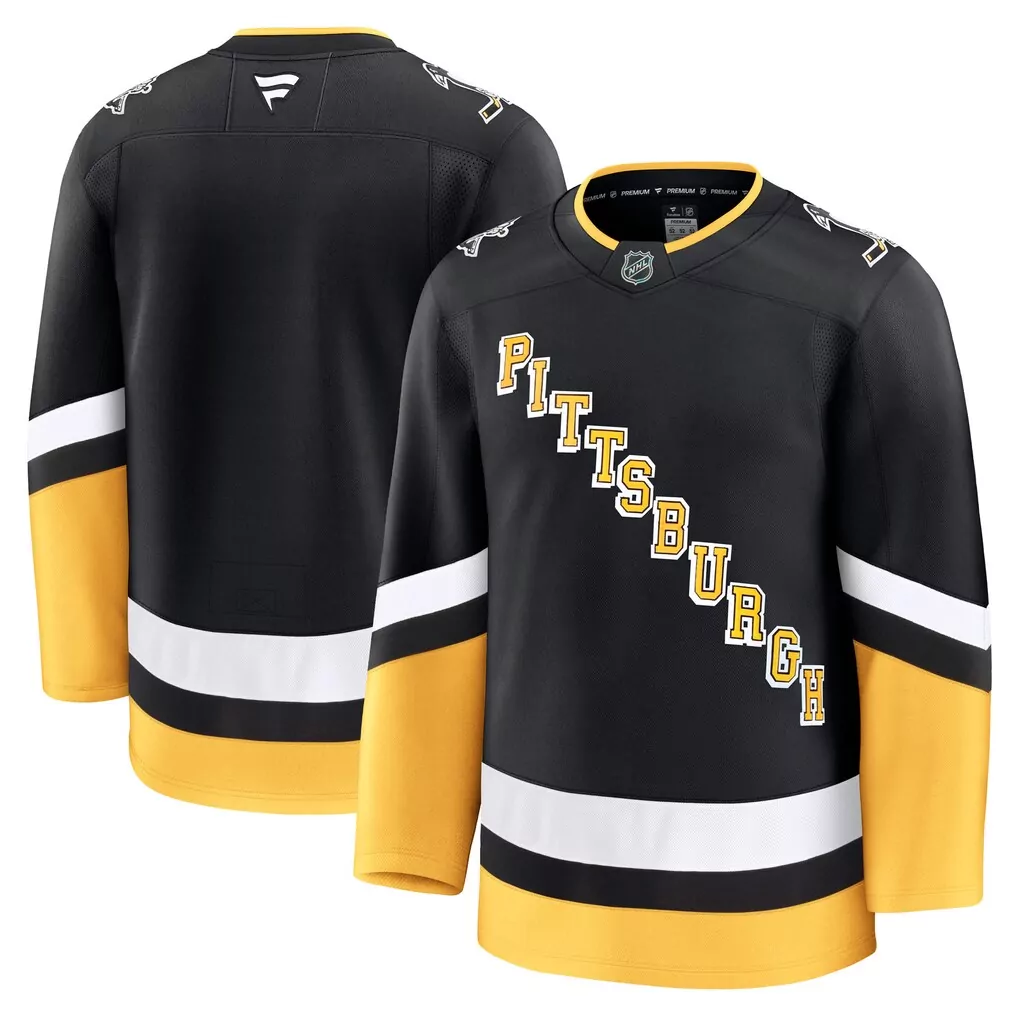 pittsburgh penguins fanatics alternate premium custom jersey gold