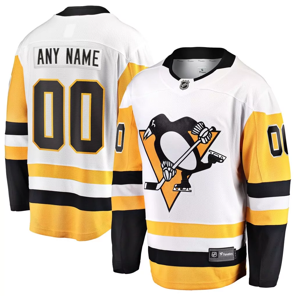 pittsburgh penguins fanatics alternate premium custom jersey gold