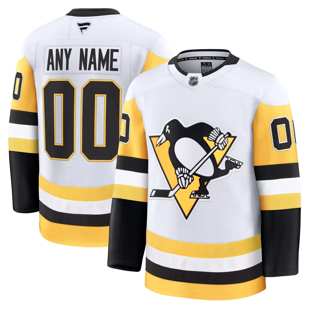 pittsburgh penguins fanatics alternate premium custom jersey gold