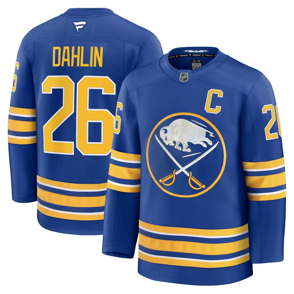 rasmus dahlin buffalo sabres fanatics home premium jersey royal