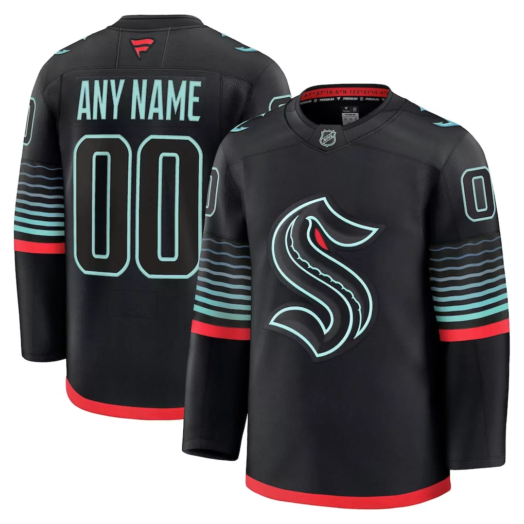 seattle kraken fanatics 2024 military appreciation custom practice jersey black