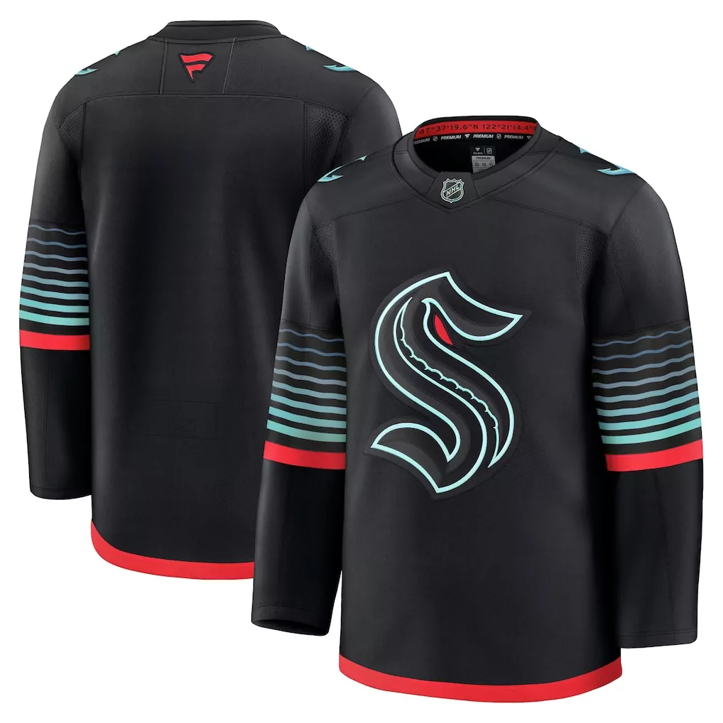 seattle kraken fanatics 2024 military appreciation custom practice jersey black
