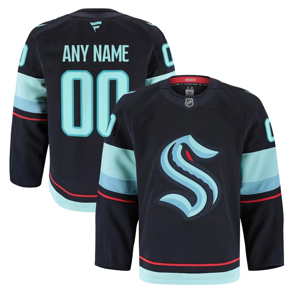 seattle kraken fanatics away breakaway custom jersey white
