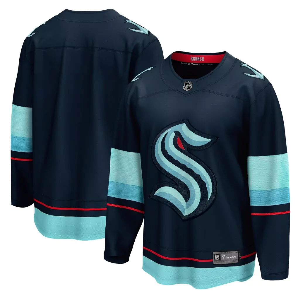 seattle kraken fanatics home authentic pro jersey deep sea blue