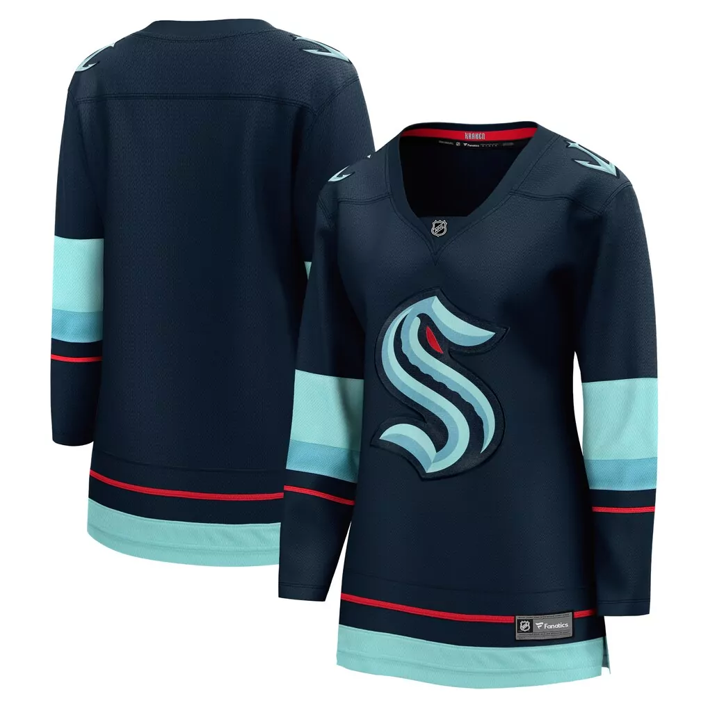 seattle kraken fanatics team practice jersey deep sea blue