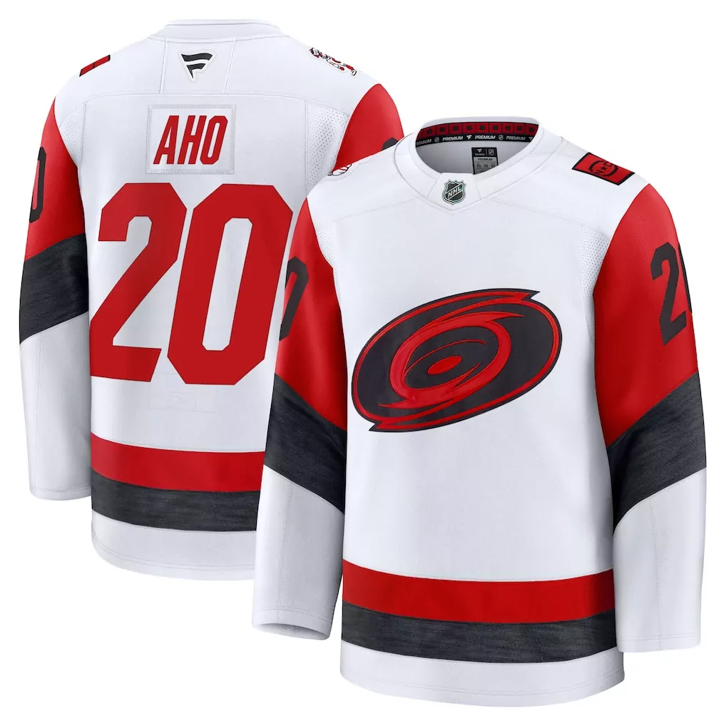 sebastian aho carolina hurricanes fanatics alternate breakaway player jersey red