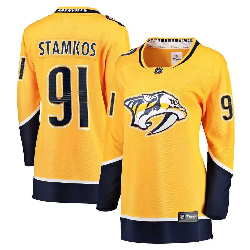 steven stamkos nashville predators fanatics home premium jersey gold