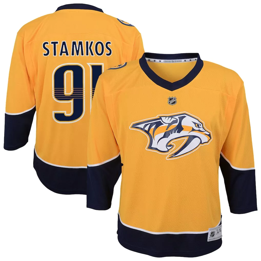 steven stamkos nashville predators fanatics home premium jersey gold