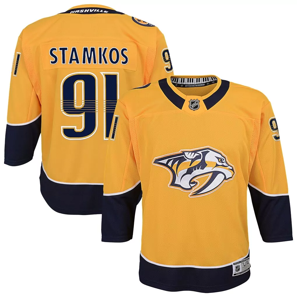 steven stamkos nashville predators fanatics home premium jersey gold