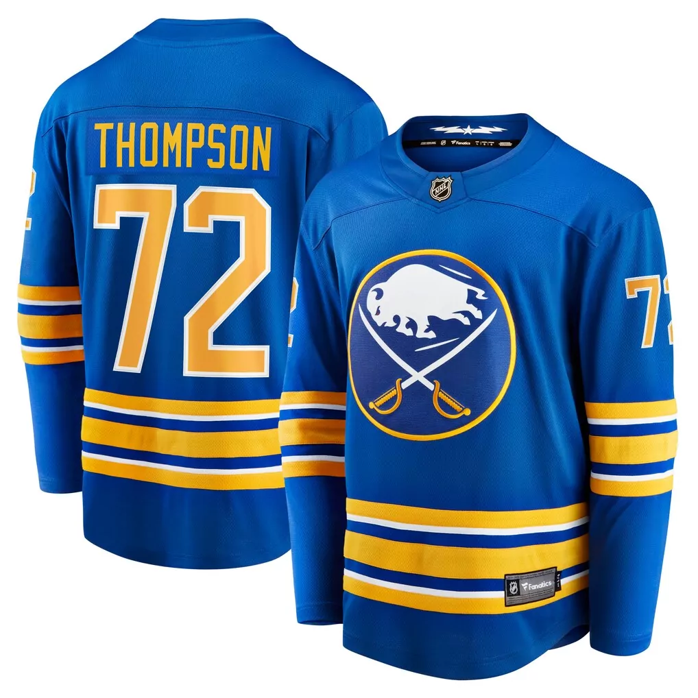 tage thompson buffalo sabres fanatics alternate premium jersey black