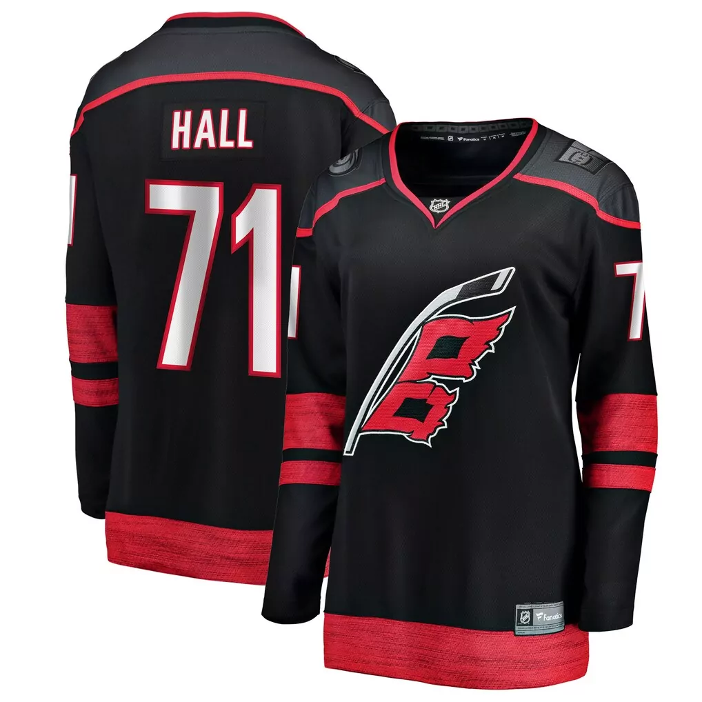 seth jarvis carolina hurricanes fanatics home breakaway jersey black