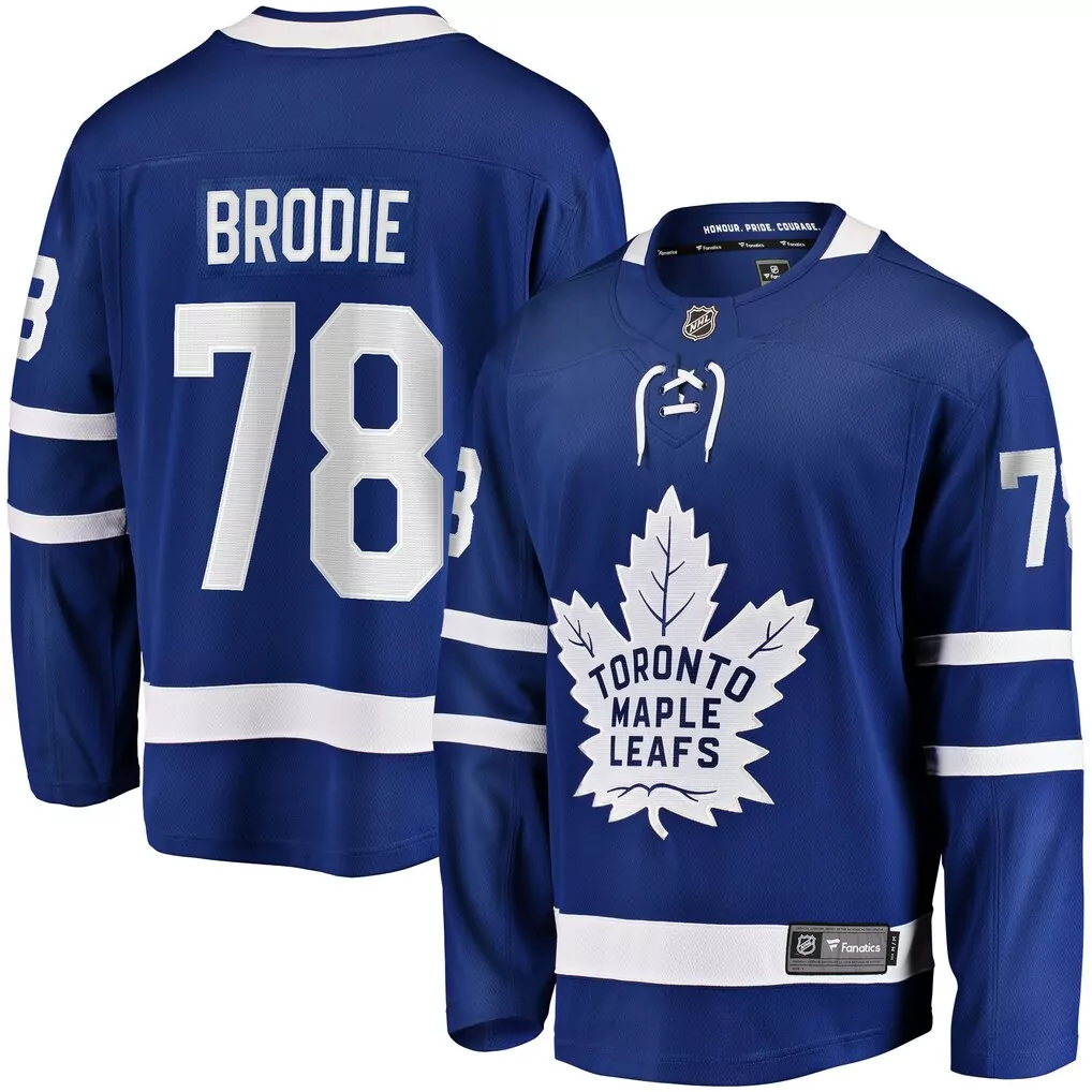 scott laughton toronto maple leafs fanatics women s home breakaway player jersey blue