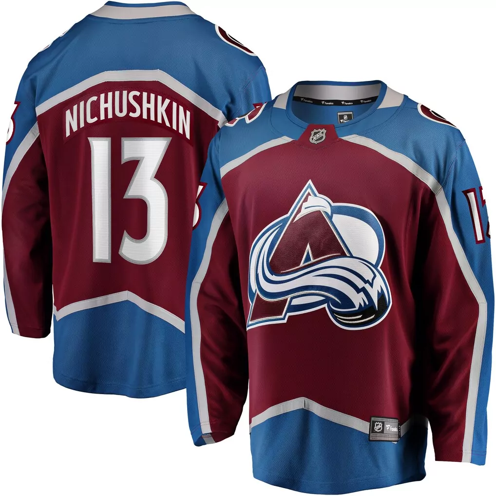 ross colton colorado avalanche fanatics home breakaway jersey maroon