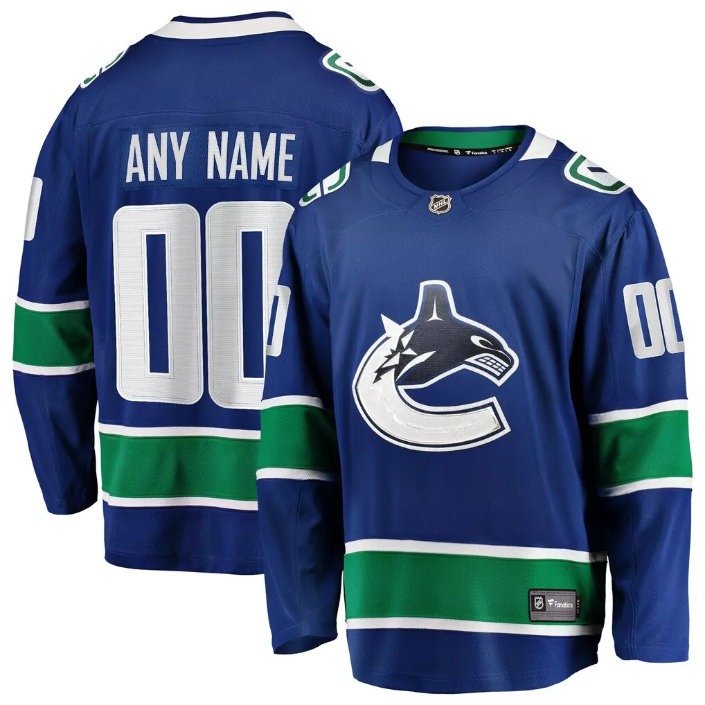 vancouver canucks fanatics home authentic pro jersey blue