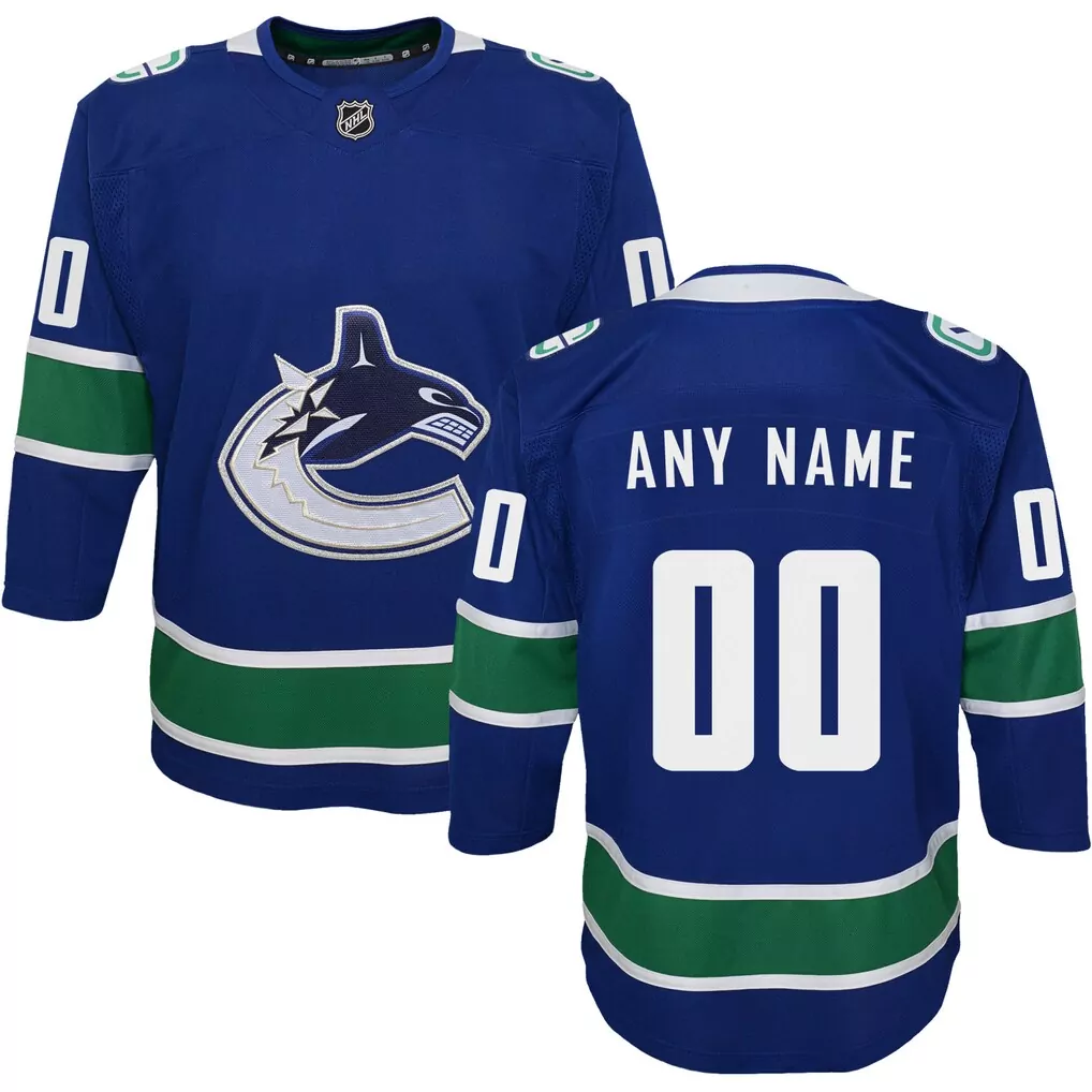 vancouver canucks fanatics women s breakaway custom jersey blue