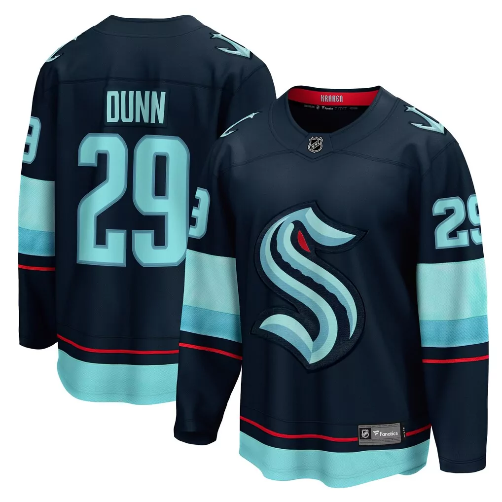 seattle kraken youth home replica custom jersey navy