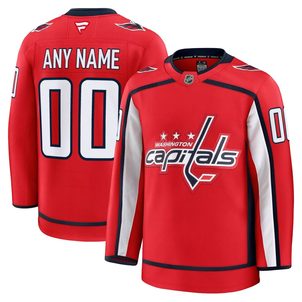 washington capitals fanatics home authentic pro custom jersey red