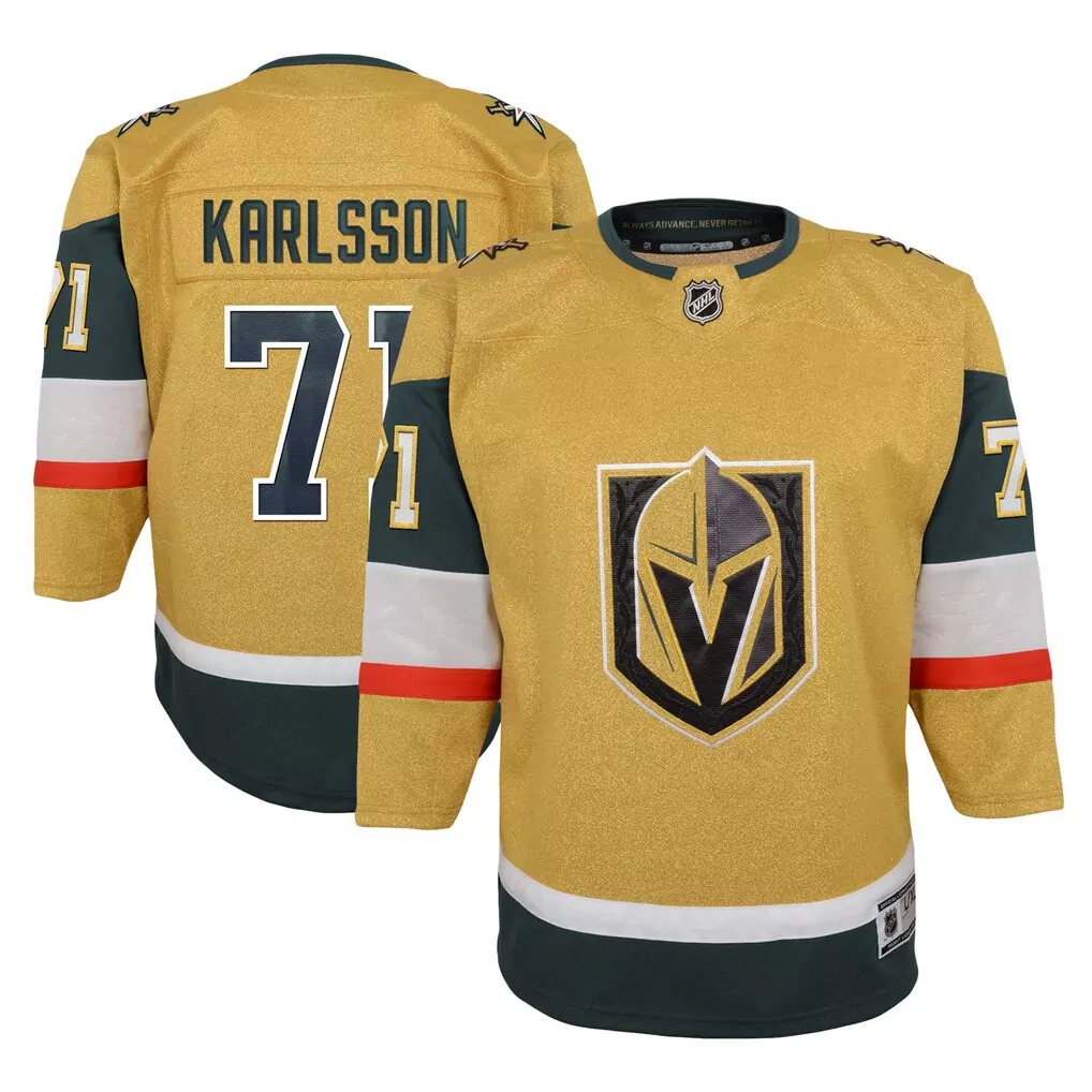 william carrier vegas golden knights fanatics home breakaway jersey gold
