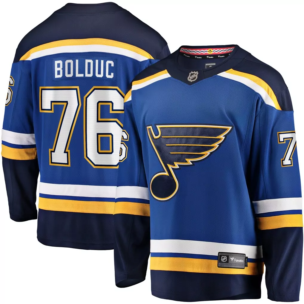 torey krug st louis blues fanatics home breakaway jersey blue