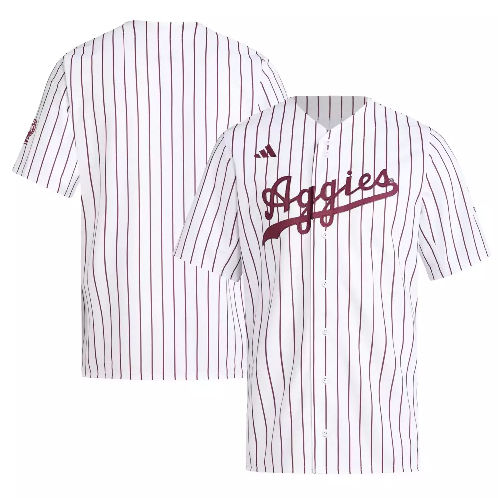 aggies baseball jersey 2023 men s all stitched vapor jersey white maroon pinstripe