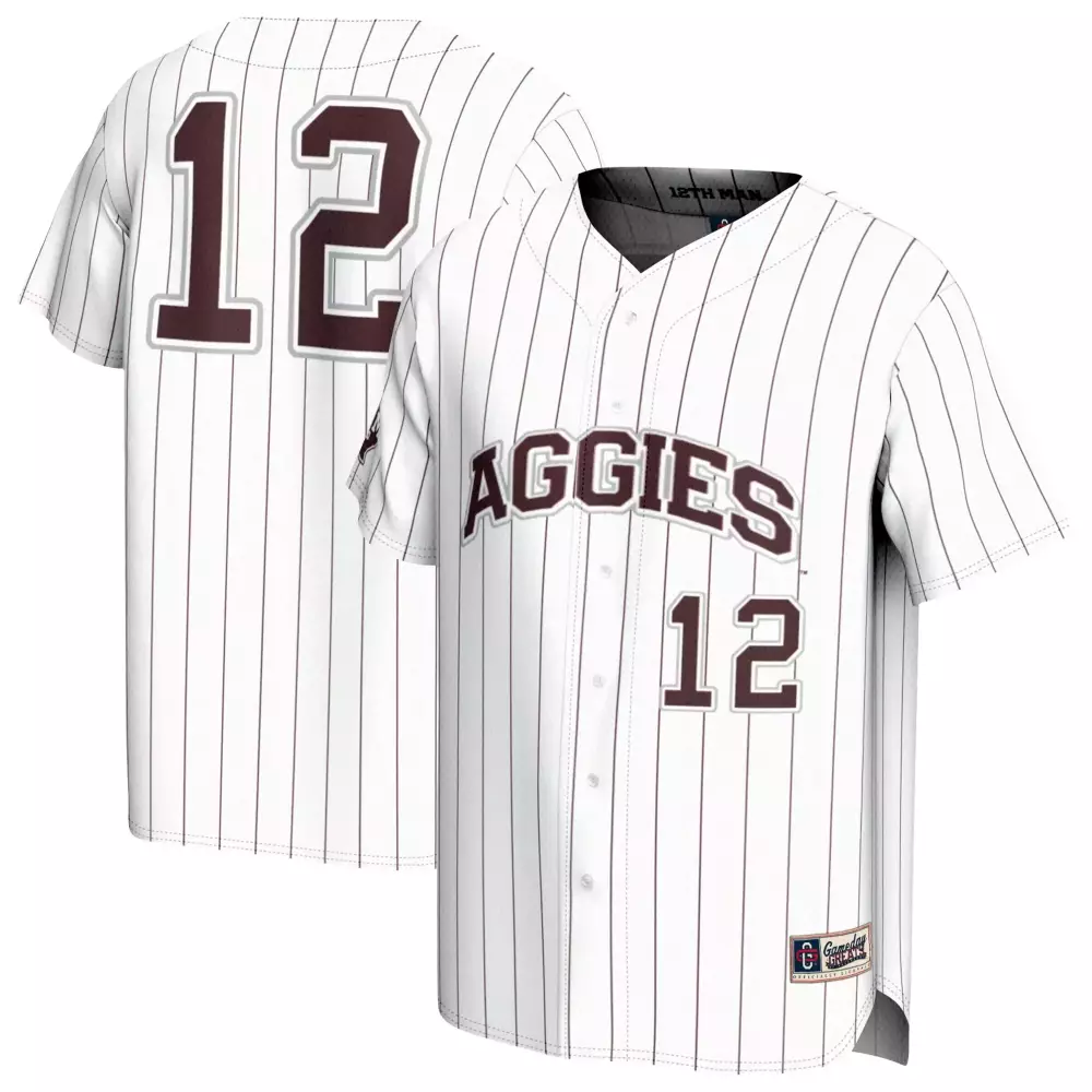 aggies baseball jersey 2023 men s all stitched vapor jersey white maroon pinstripe