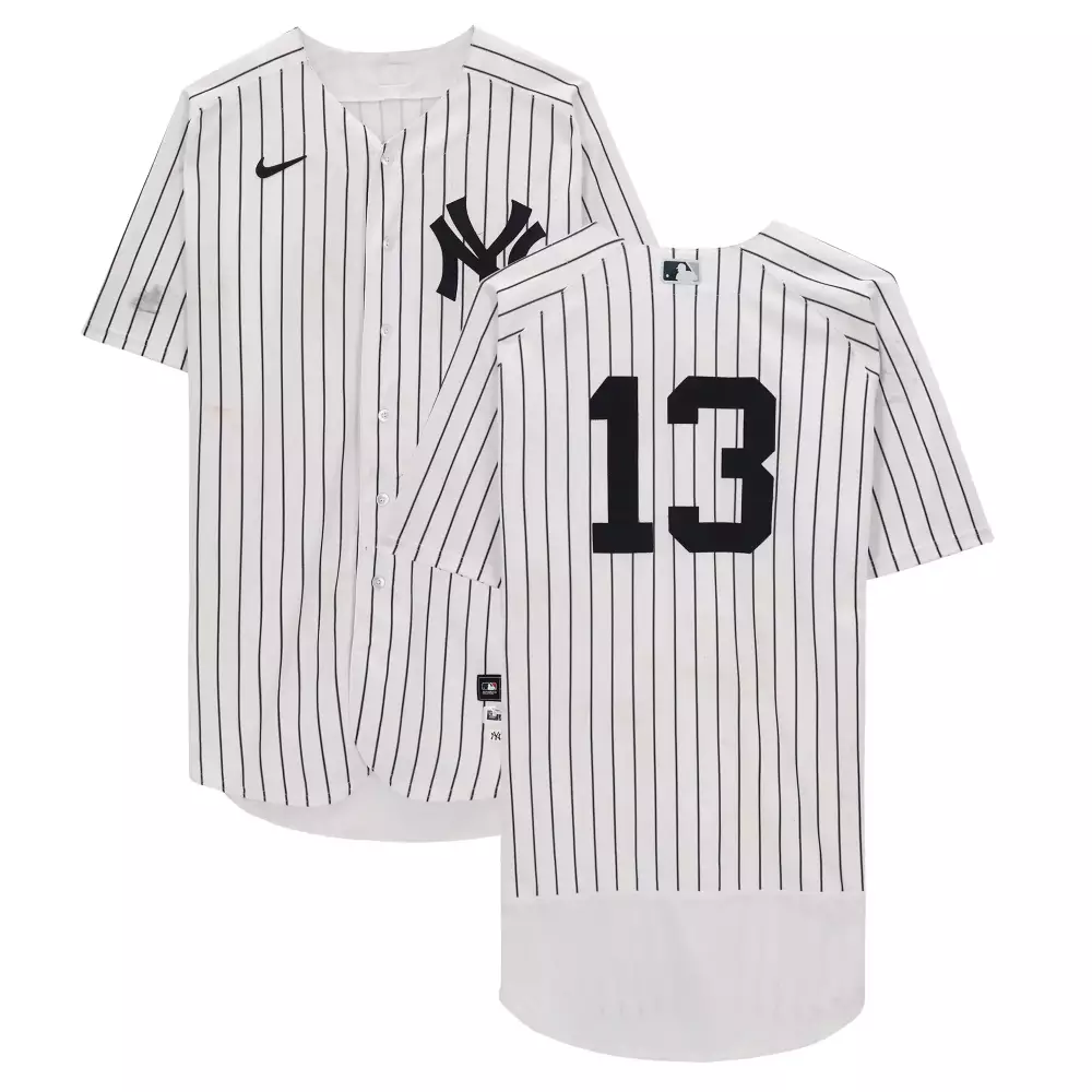 alex rodriguez 13 new york yankees 2023 men s all stitched vapor jersey white black