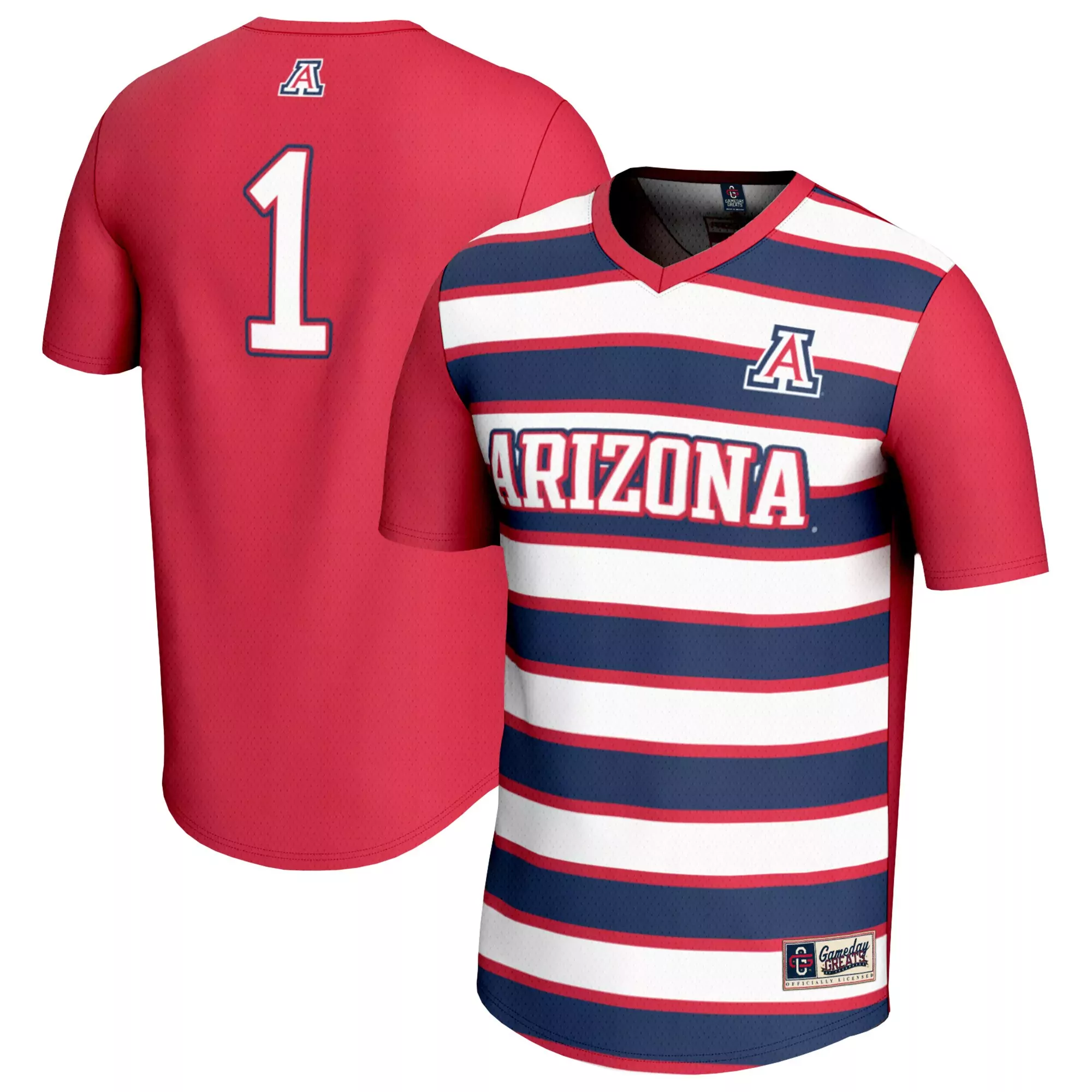 arizona wildcats 1 men s 2023 navy all stitched vapor jersey custom edition