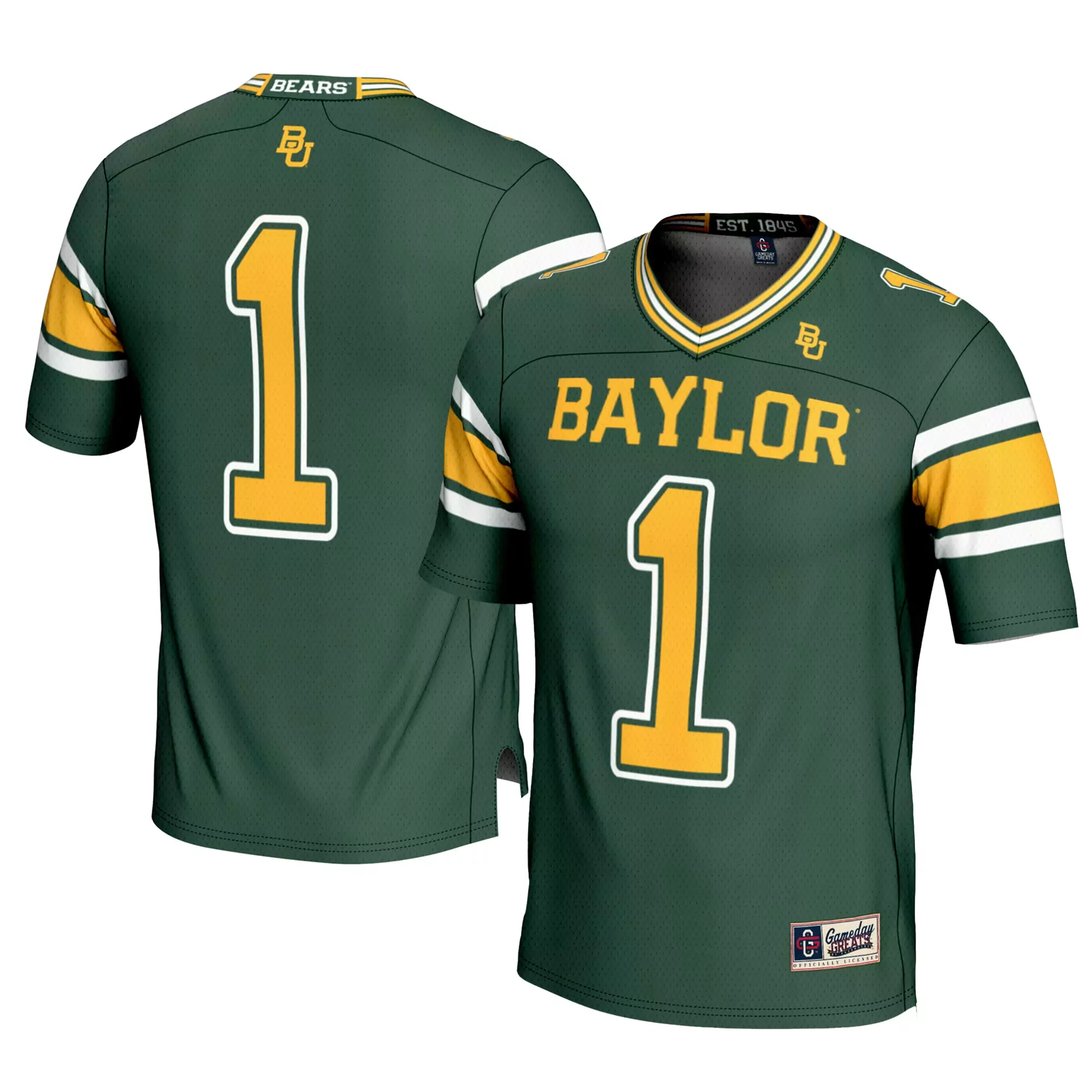 baylor bears gameday greats football jersey green