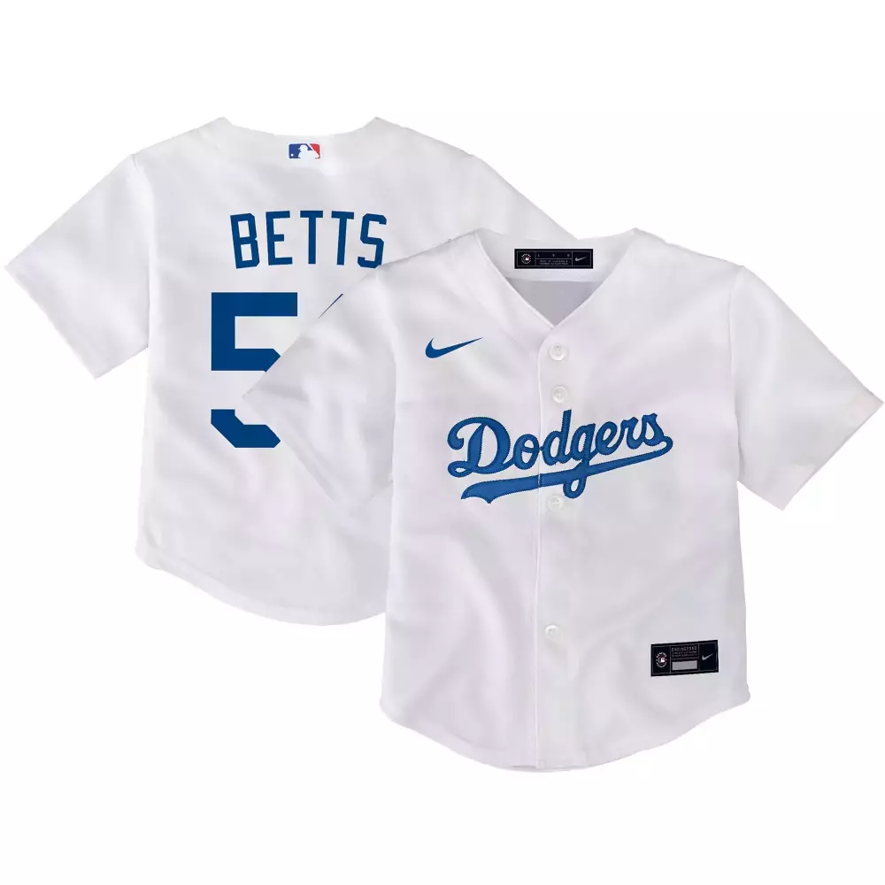 Betts 50 Los Angeles Dodgers Men's Blue Stitched Jersey | Name Patch 2023 | Replica Fan Gear | For Men, Women & Youth